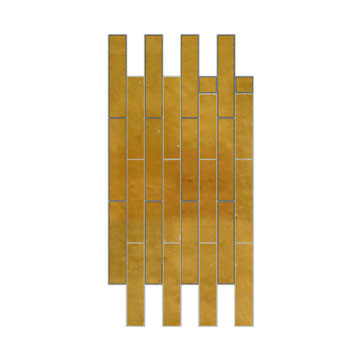 Mosaic House Moroccan tile TB_Upper Field B 8 Ochre  solid zellige, mosaic, zellij, field, pattern, glaze 